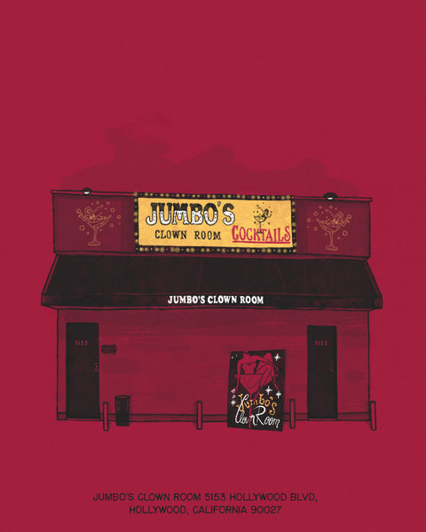 Henry Kaye "Jumbo's Clown Room (Color Variant)" Print