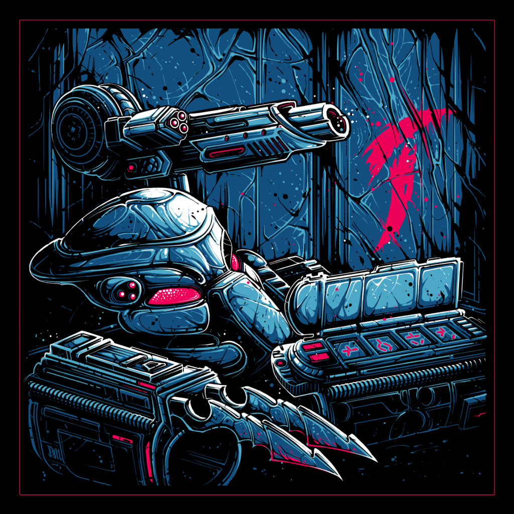 Dan Mumford “If it bleeds.” framed print