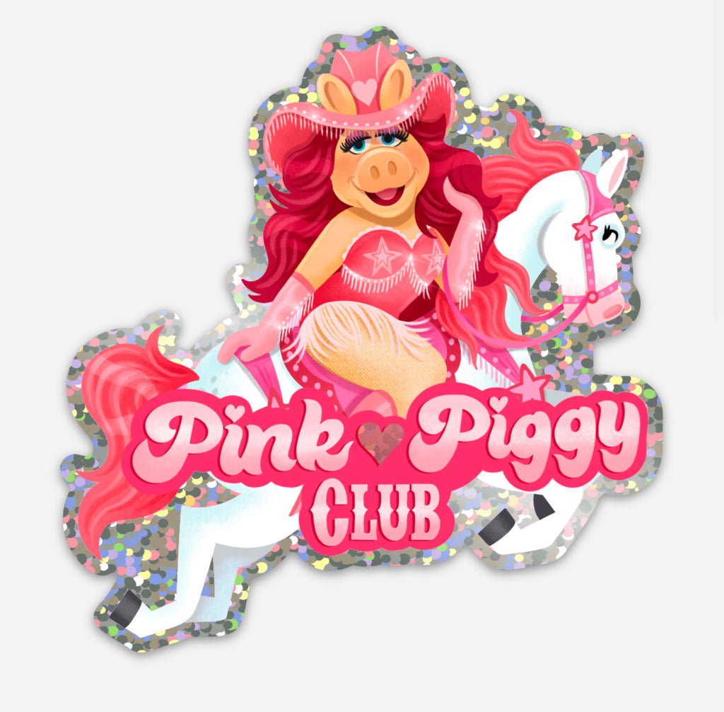 Amanda Conrad "Pink Piggy Club" Sticker