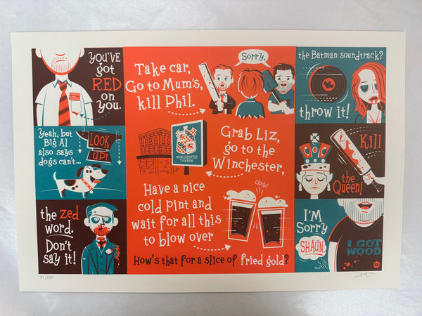 Dave Perillo "Slice of Fried Gold" Print