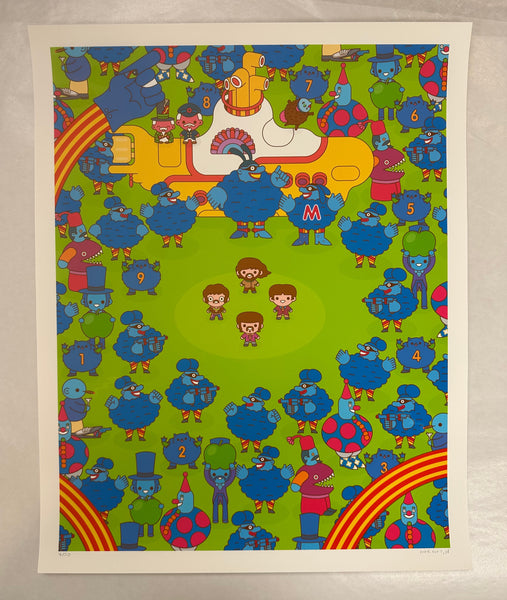 100% Soft "Yellow Submarine" Print