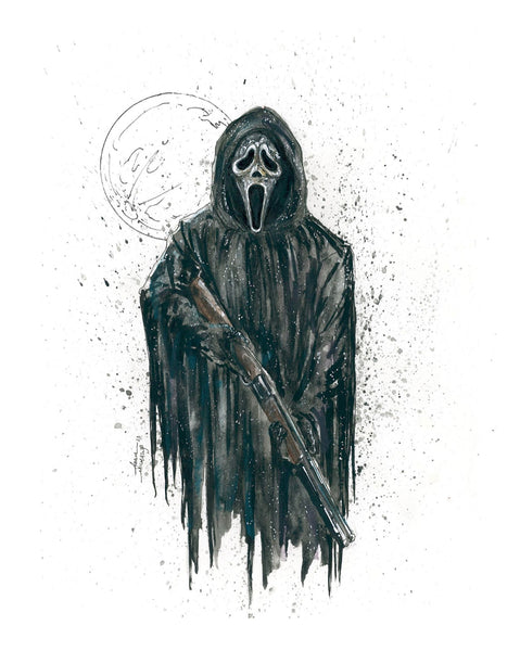 Adam Michaels "A Ghost With A Gun" print