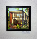 Jonathan Chen "Eames House in Bloom" Framed Print