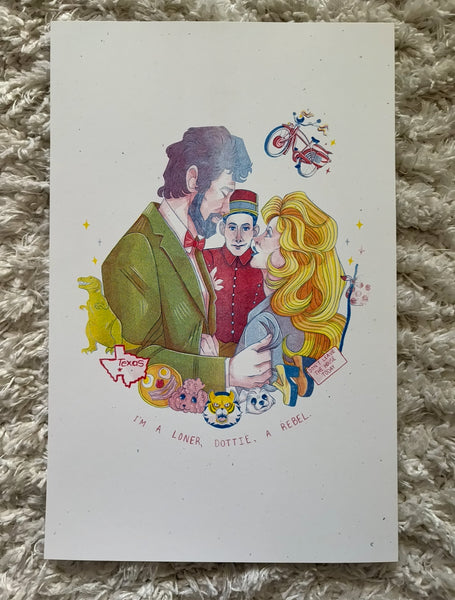 Michayla Grbich "I'm A Loner, Dottie Angel" Print