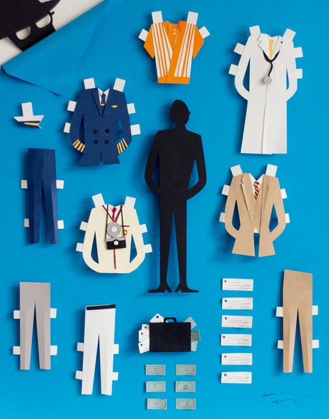 Jackie Huang "Frank Abagnale Jr Paper Doll"