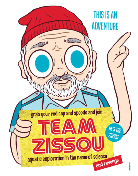 Jellykoe "He's the Zissou" print