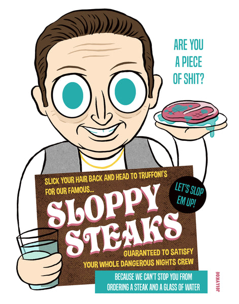 Jellykoe "Slop ‘em Up" print