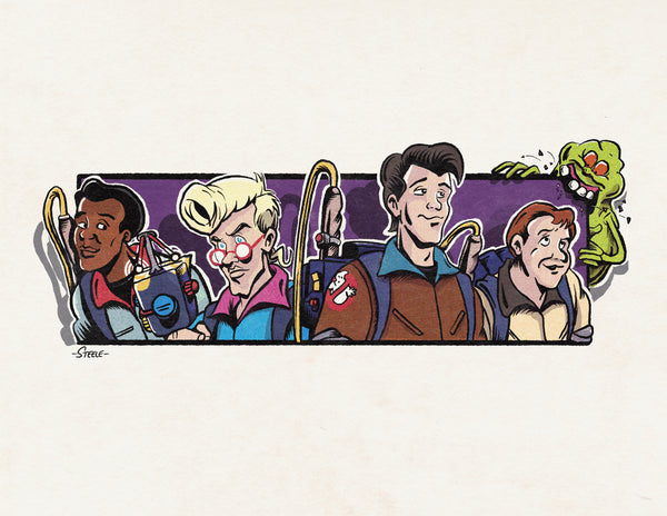 Joshua Steele "Saturday Morning Spectres" Print