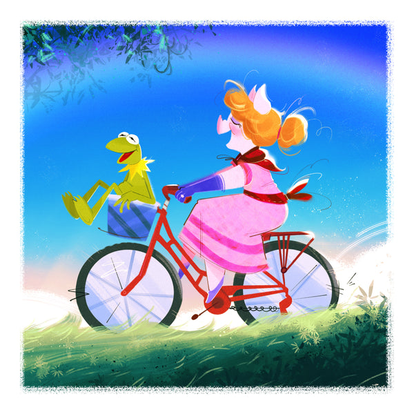 Julia Vaccina "Cycling Together" Print