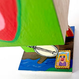John D-C "Kermit The Frog "Wood Head" (Plastic Free Inaction Figure)"
