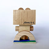 John D-C "Kermit The Frog "Wood Head" (Plastic Free Inaction Figure)"