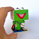 John D-C "Kermit The Frog "Wood Head" (Plastic Free Inaction Figure)"