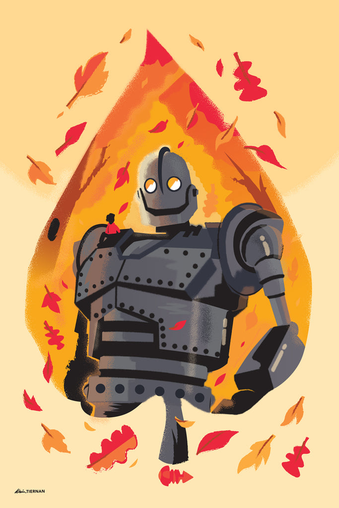 Kevin Tiernan "Autumn With The Iron Giant" Print