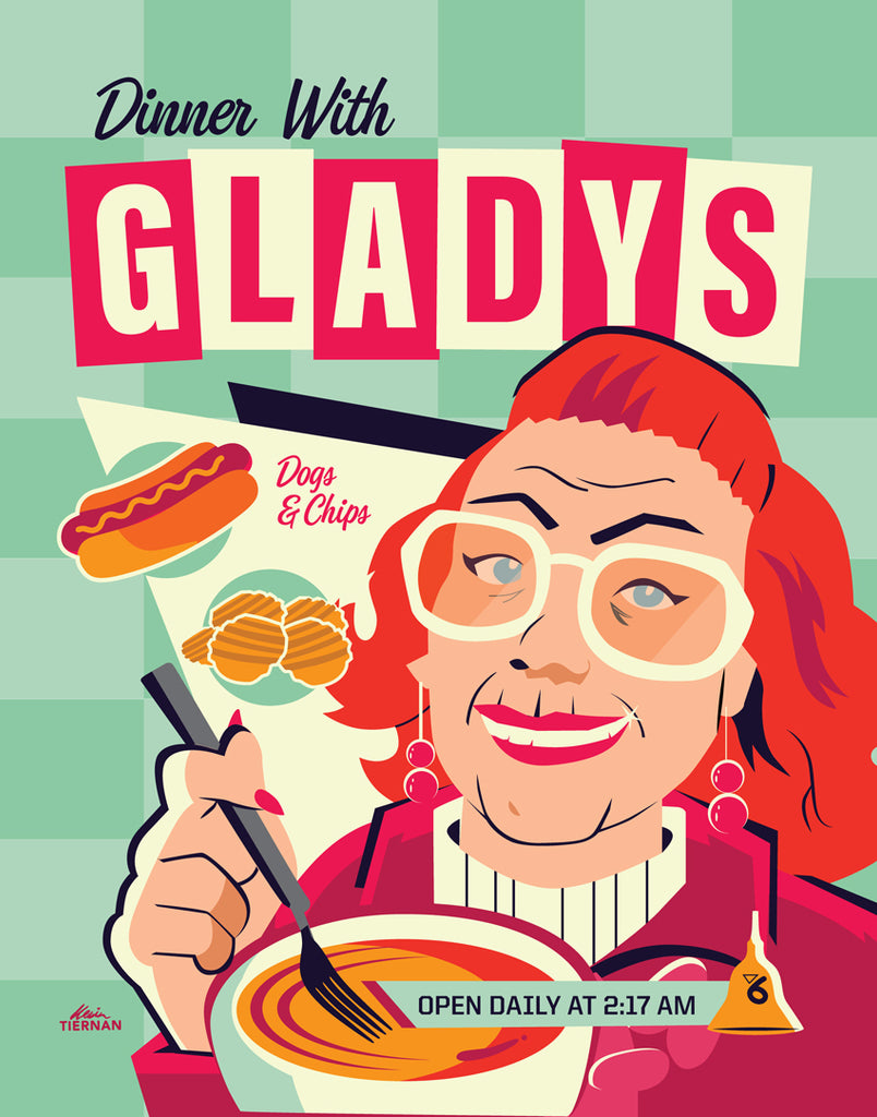 Kevin Tiernan "Dinner with Aunt Gladys" Print