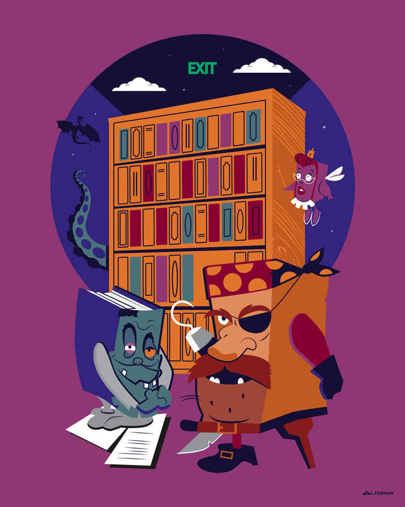 Kevin Tiernan "Look to the Books!" Print