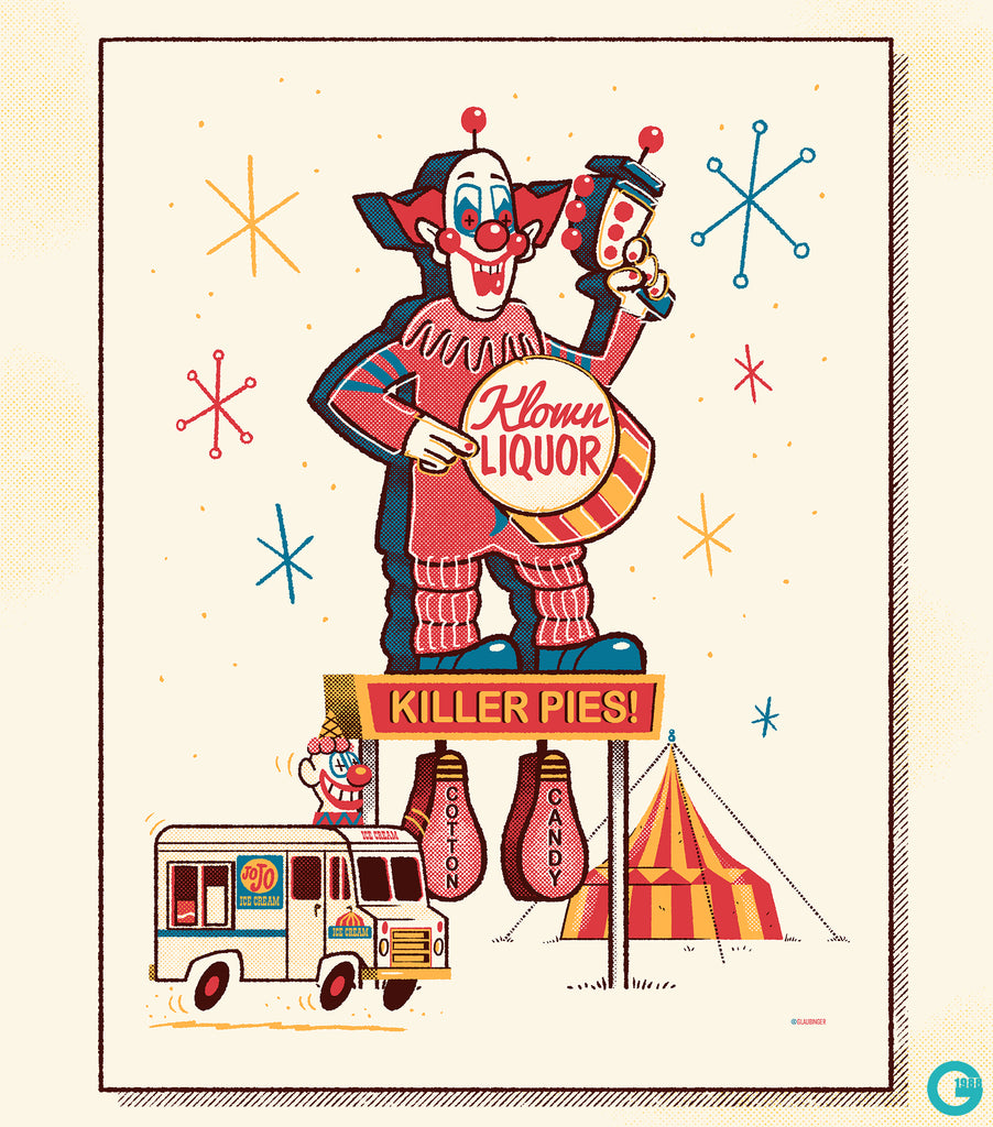 Ian Glaubinger "Klown Liquor" Print
