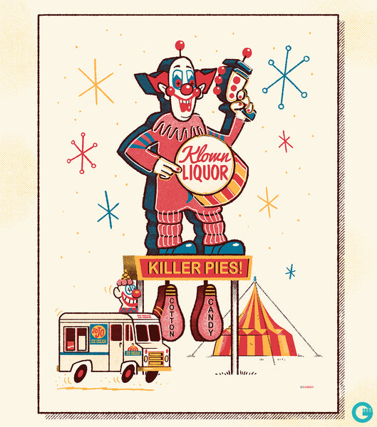 Ian Glaubinger "Klown Liquor" Print