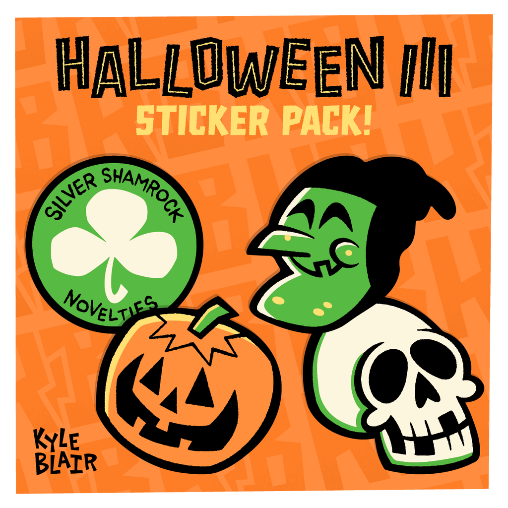 Kyle Blair "Halloween Masks!" Sticker Pack