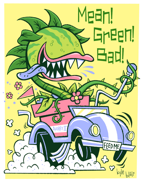 Kyle Blair "Mean! Green! Bad!" Print