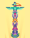 Shane Houston "Totem King" Print