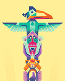 Shane Houston "Totem King" Print