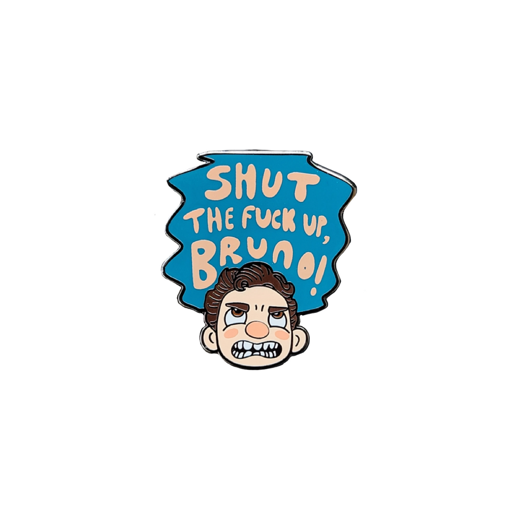 Quarter Press "Luca Hates Bruno" pin