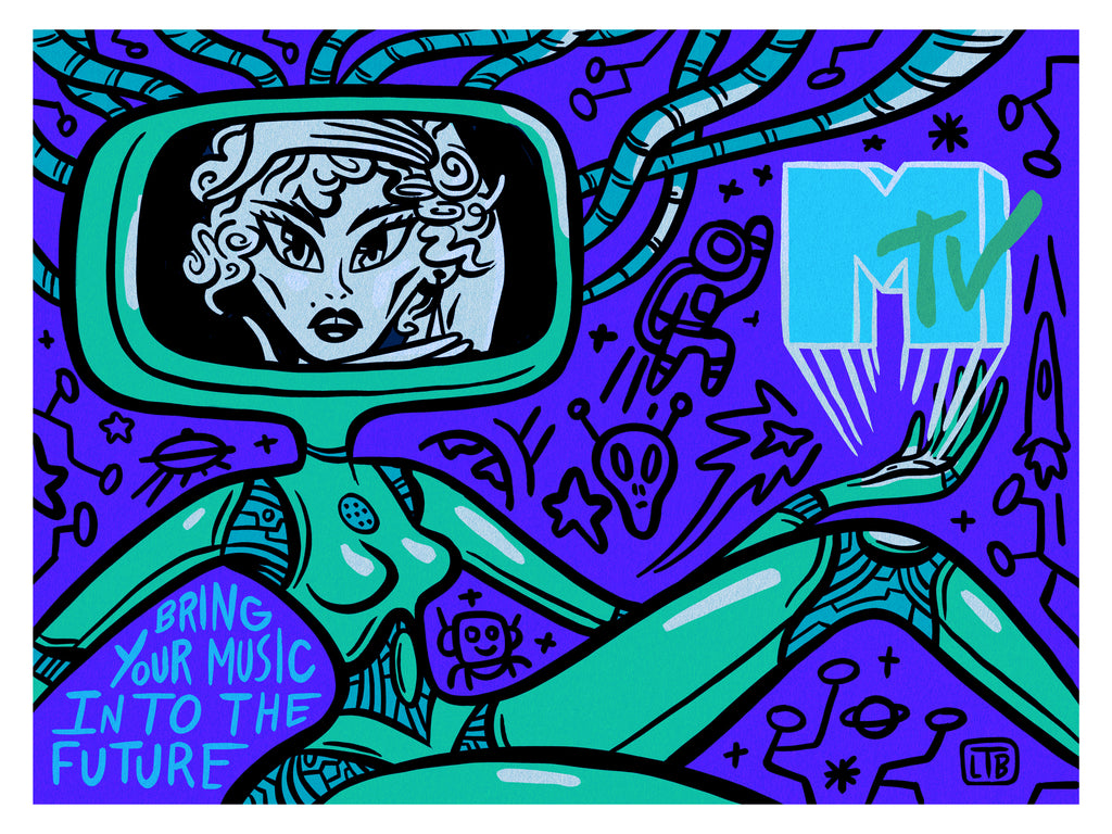 Luke T. Benson "Future Music" Print