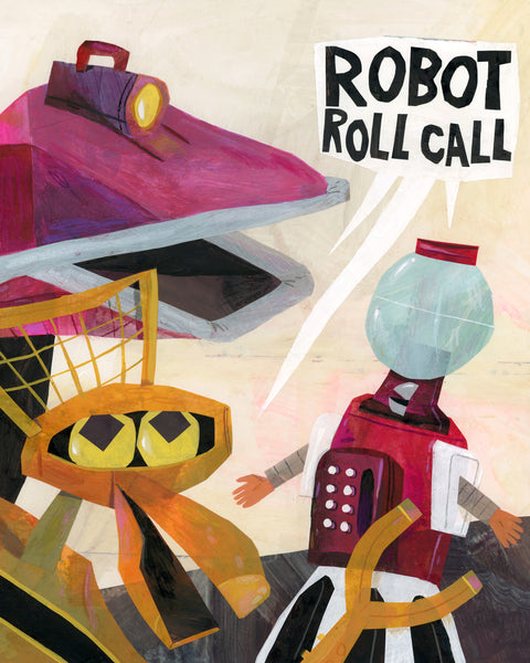 Mark Hoffmann "Robot Roll Call" Print