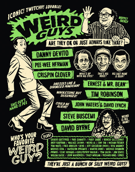 Matthew Lineham “Weird Guys” Framed Print