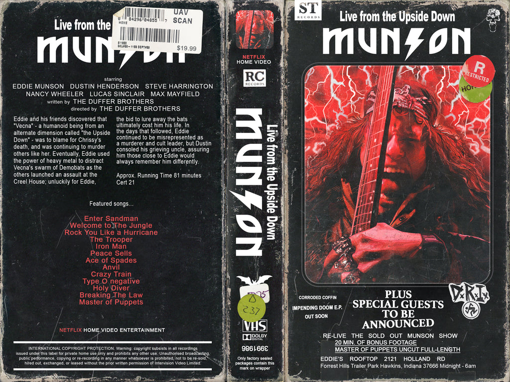 Tony Rodriguez "Stranger Things 'Eddie Munson' VHS"