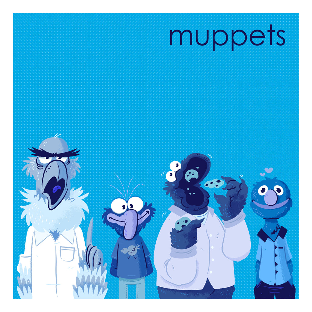 Dennis Salvatier "The Blue Album (Muppets)" Print