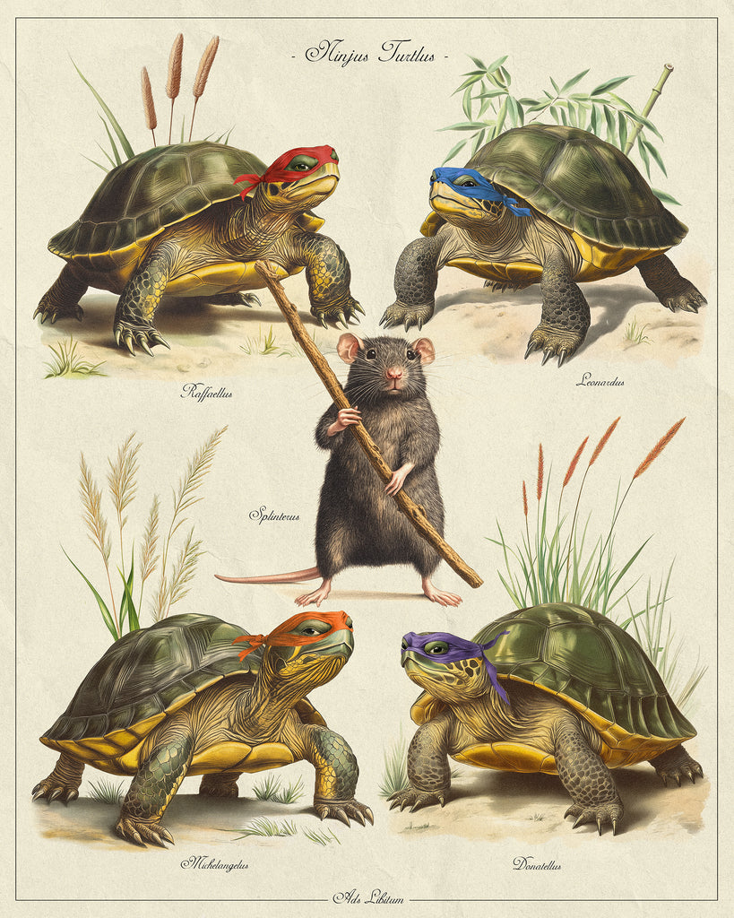 Ads Libitum "Ninjus Turtlus" Print