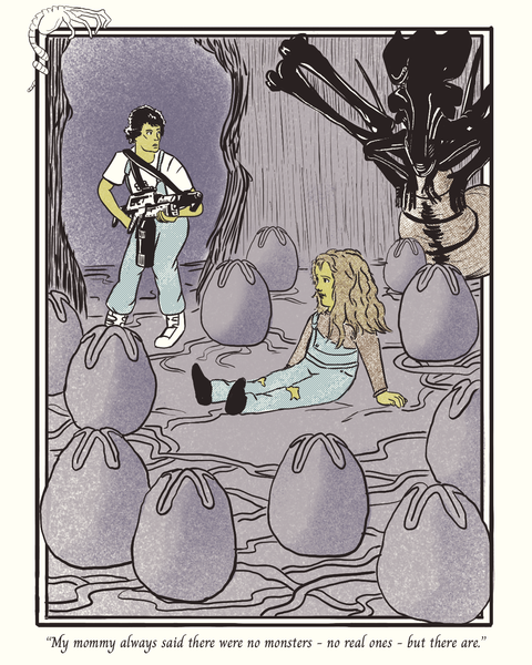 Danny Beckwith "Newt and Mother's Protection" Print