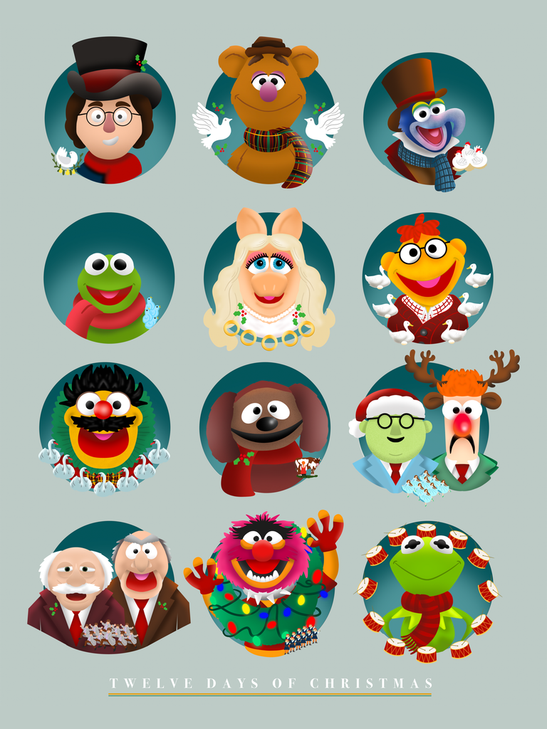 Nick Camia @ExtraCooler "12 Days of Christmas Variant" Print