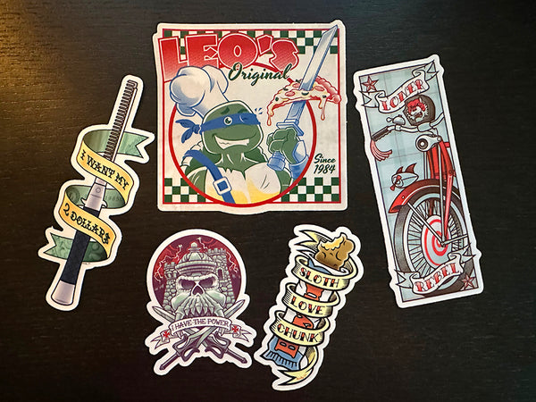 Scott Derby "80s Sticker-Palooza" Sticker Set B