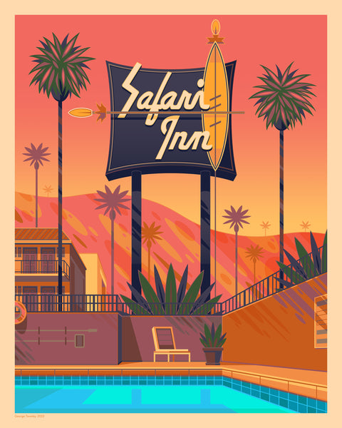 George Townley "Safari Inn" Print