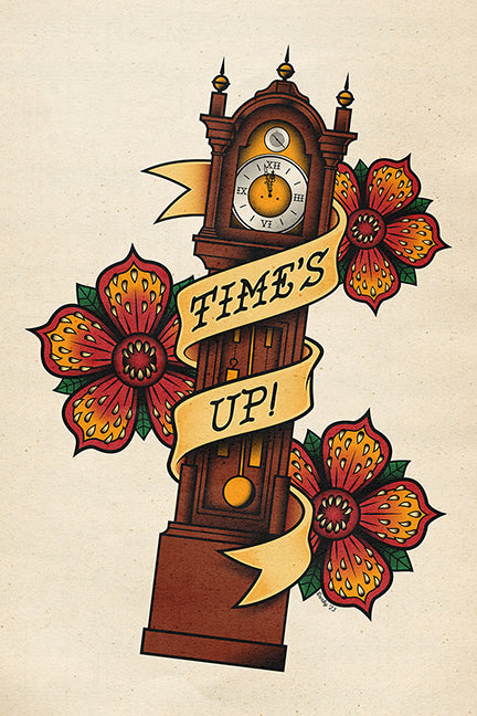 Scott Derby "Time's Up" print