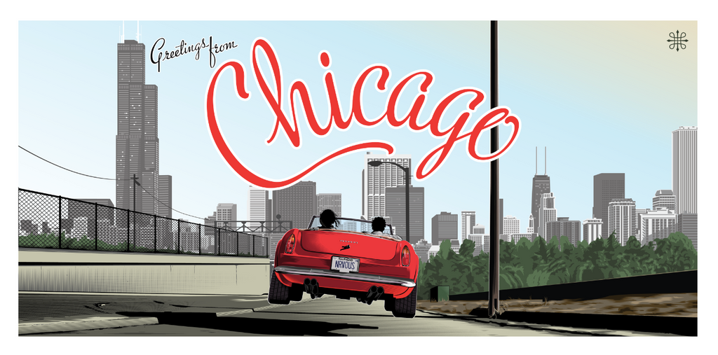 Jeff Boyes "Greetings from Chicago" Print