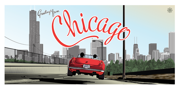 Jeff Boyes "Greetings from Chicago" Print