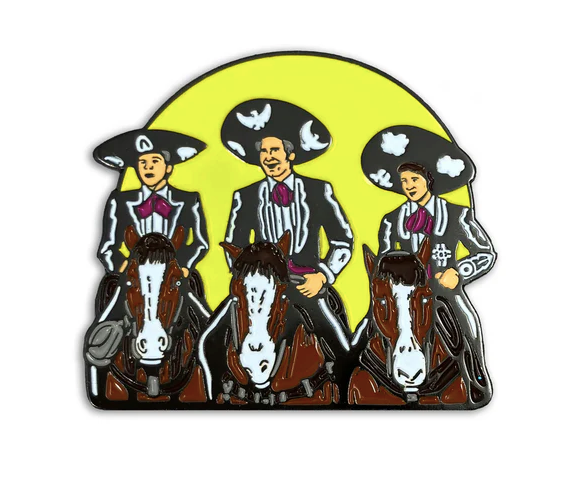 Patti Lapel "Three Amigos" Pin