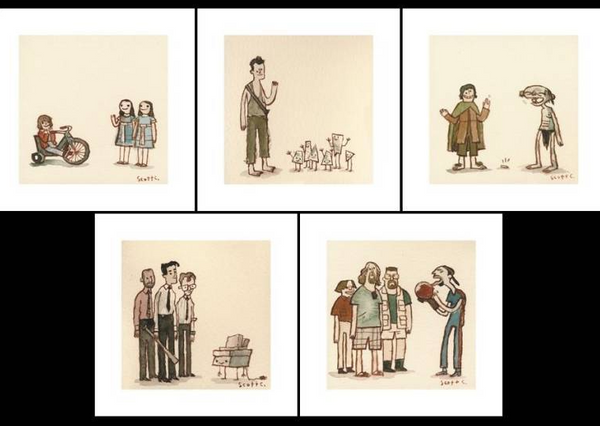 Scott C "The Great Showdowns Print Set #4" Artist Proof