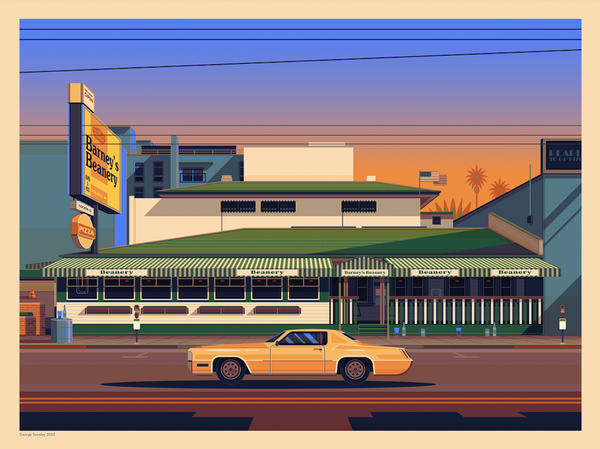 George Townley "Barney's Beanery" Print