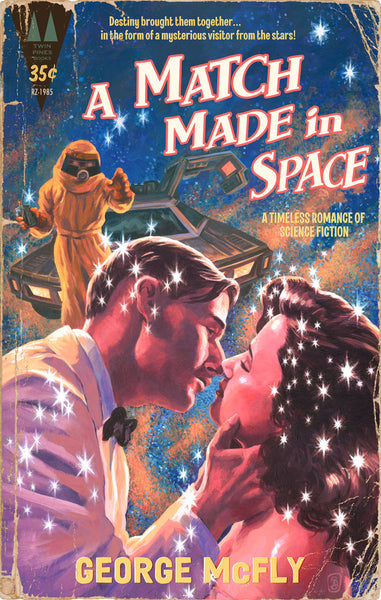 Stephen Andrade "A Match Made in Space" (Vintage paperback edition) Print