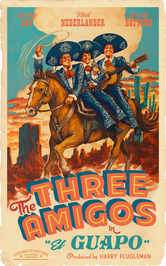 Stephen Andrade "The Three Amigos in 'El Guapo'" Print