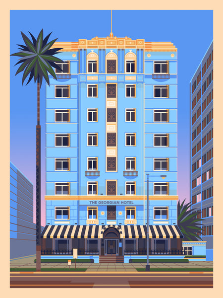 George Townley "The Georgian Hotel" Print