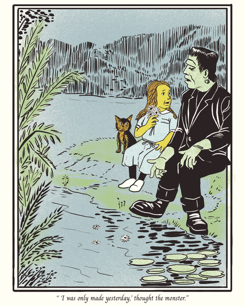 Danny Beckwith "The Monster Meets a Friend" Print