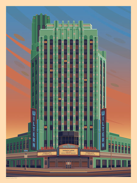 George Townley "The Wiltern (Retrospective Edition)" Framed Print