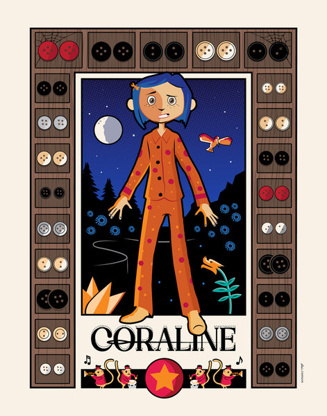 Kevin Tiernan "Making Up A Song About Coraline" Print