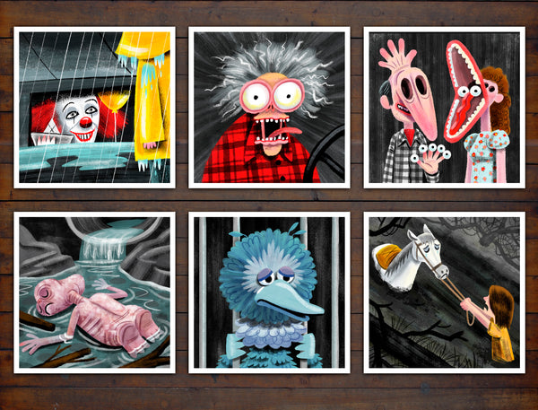 Luke Flowers "Lil' Heartbreakers & Tiny Terrors" Print Set