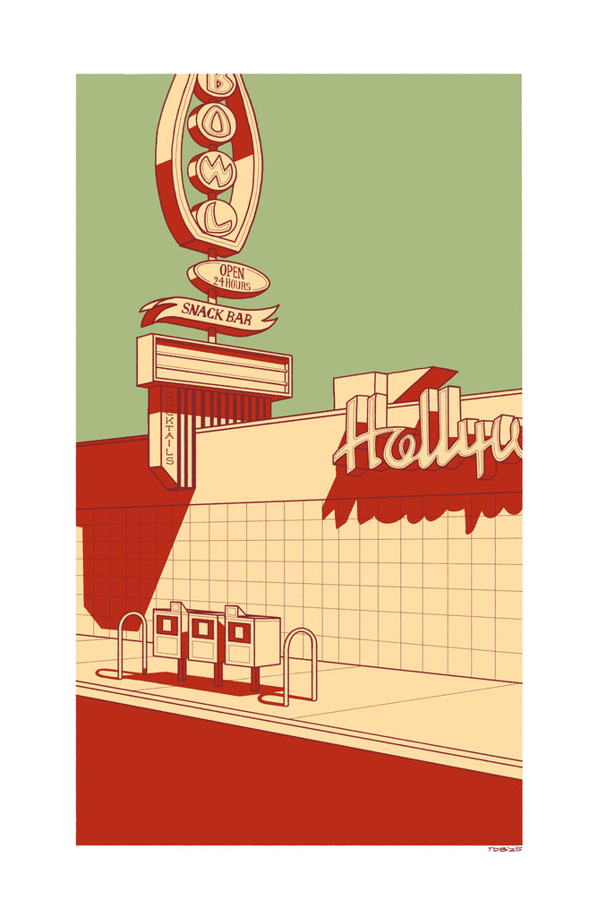 Tom Hislop "The Dude's Happy Place" Framed Print